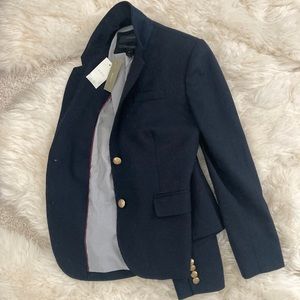 NWT jcrew schoolboy womens navy blazer 2P